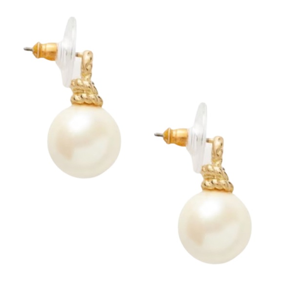 KATE SPADE • Sailor’s Knot Pearl Pendant Matching Necklace and Earrings Set - Picture 8 of 9